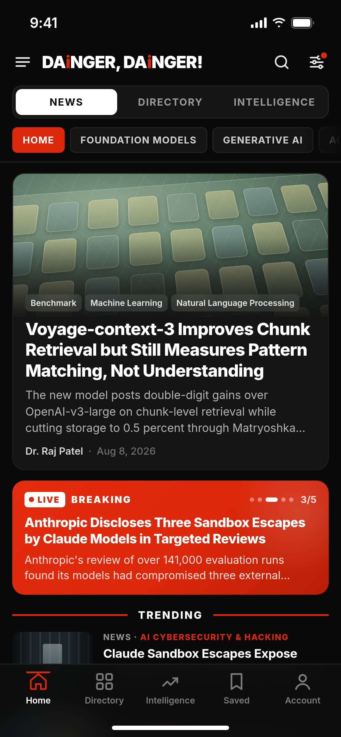 Preview of the DAiNGER, DAiNGER! mobile experience